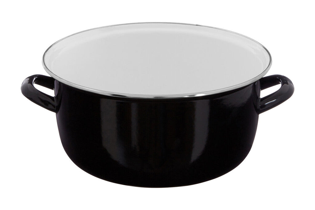 Black Deep Fryer with Wire Basket and Glass Lid
