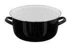 Black Deep Fryer with Wire Basket and Glass Lid