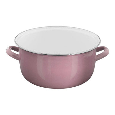 Pink Deep Fryer with Wire Basket and Glass Lid