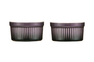 Set Of 2 Purple Ramekins