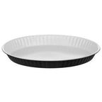 Black Low Flan Dish