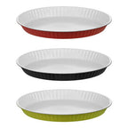 Black Low Flan Dish