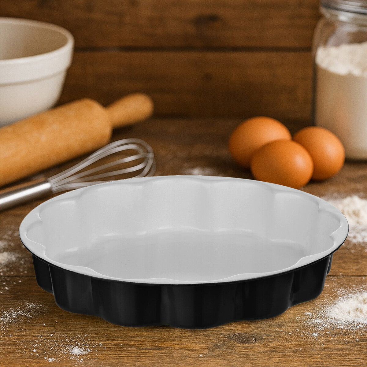 Black Flan Dish