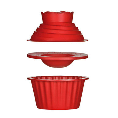 Red Giant Cupcake Silicone Mould Set