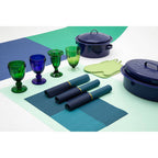 Round Self Basting Blue Enamel Roaster