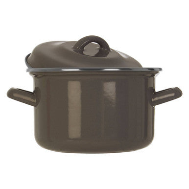 Grey Enamel 16cm Casserole Dish