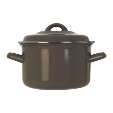 Grey Enamel 16cm Casserole Dish