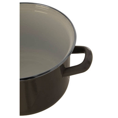 Grey Enamel 16cm Casserole Dish