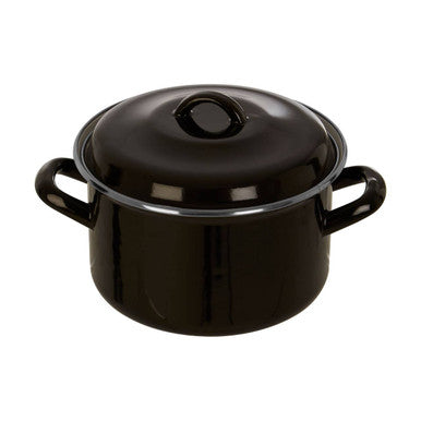 Black Enamel 18cm Casserole Dish