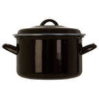 Black Enamel 18cm Casserole Dish