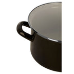 Black Enamel 18cm Casserole Dish