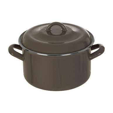 Grey Enamel 20cm Casserole Dish