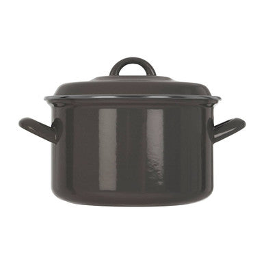 Grey Enamel 20cm Casserole Dish