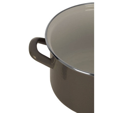 Grey Enamel 20cm Casserole Dish