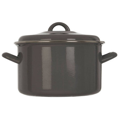 Grey Enamel 22cm Casserole Dish