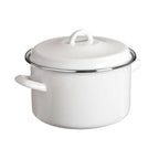 White Enamel 22cm Casserole Dish