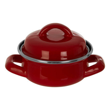 Red Enamel 10cm Mini Casserole Dish