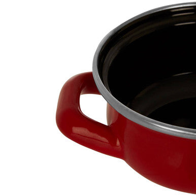 Red Enamel 10cm Mini Casserole Dish