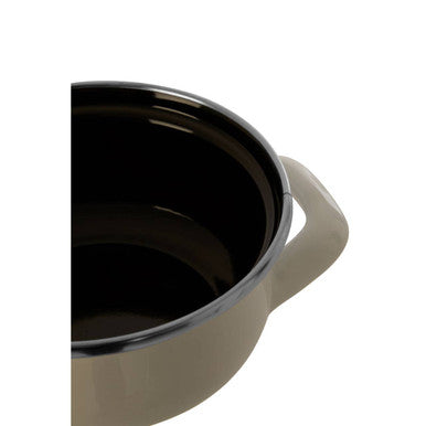 White Enamel 10cm Mini Casserole Dish