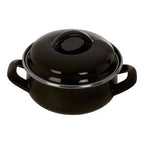 Black Enamel 12cm Casserole Dish