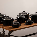 Black Enamel 12cm Casserole Dish