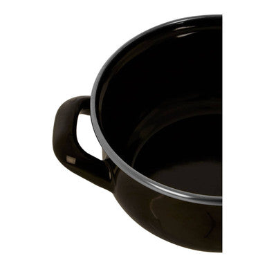 Black Enamel 12cm Casserole Dish