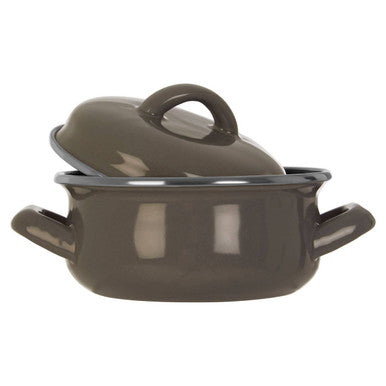Grey Enamel 12cm Casserole Dish
