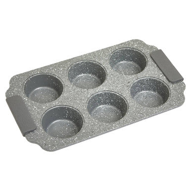 Six Cup Marble Effect Muffin Tray