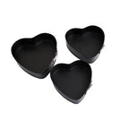 Set of Three Heart Shaped Springform Cake Tins