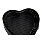 Set of Three Heart Shaped Springform Cake Tins