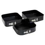 Set Of Three Non-Stick Square Cake Tins