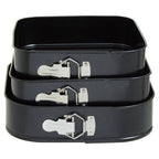 Set Of Three Non-Stick Square Cake Tins