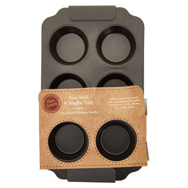 Grey Six Cup Muffin Tray