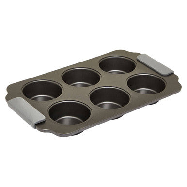 Grey Six Cup Muffin Tray