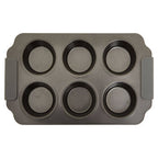 Grey Six Cup Muffin Tray