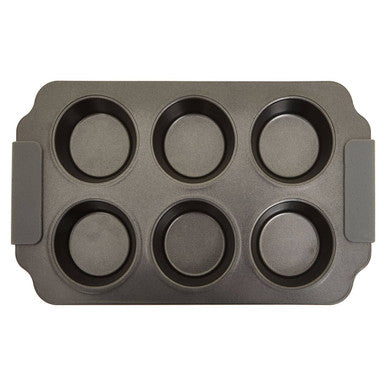 Grey Six Cup Muffin Tray