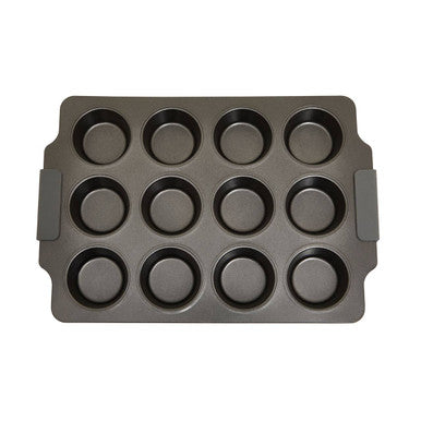 Grey Twelve Cup Muffin Tray