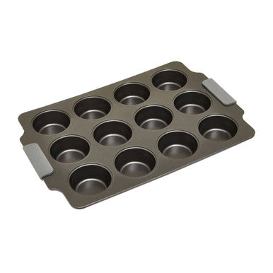 Grey Twelve Cup Muffin Tray