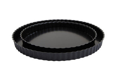 Set Of Two Fluted Flan Tins