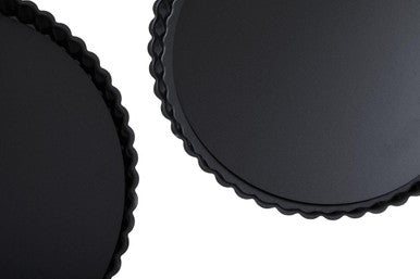 Set Of Two Fluted Flan Tins