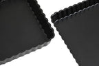 Set Of Two Fluted Quiche Flan Tins
