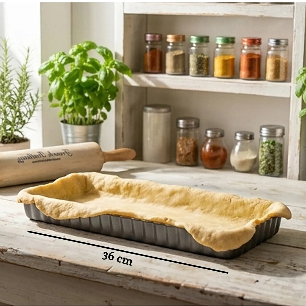 Rectangular Fluted Flan Quiche Tin