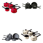 Black Non-Stick 5 Piece Cookware Set