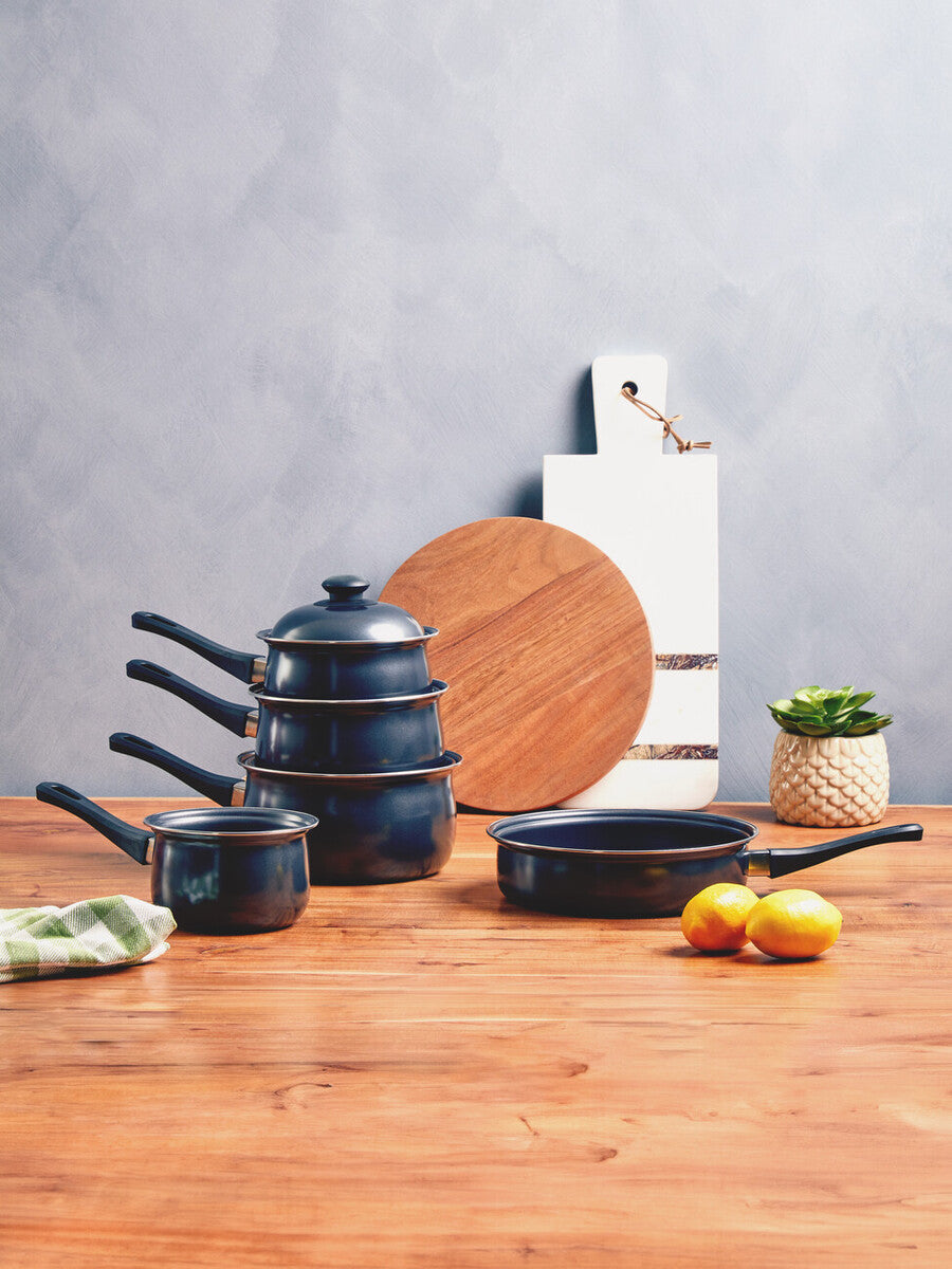 Black Non-Stick 5 Piece Cookware Set