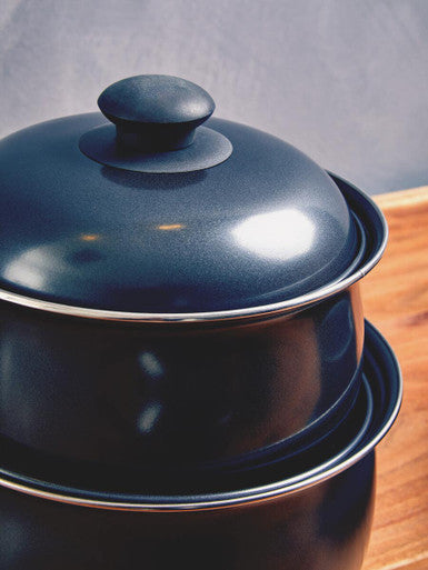 Black Non-Stick 5 Piece Cookware Set