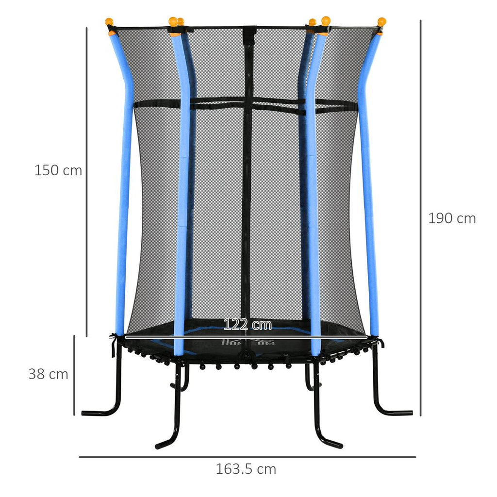 5.4FT Kids Trampoline with Enclosure Indoor Outdoor