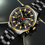 Stainless Steel Luminous Quartz Wristwatches