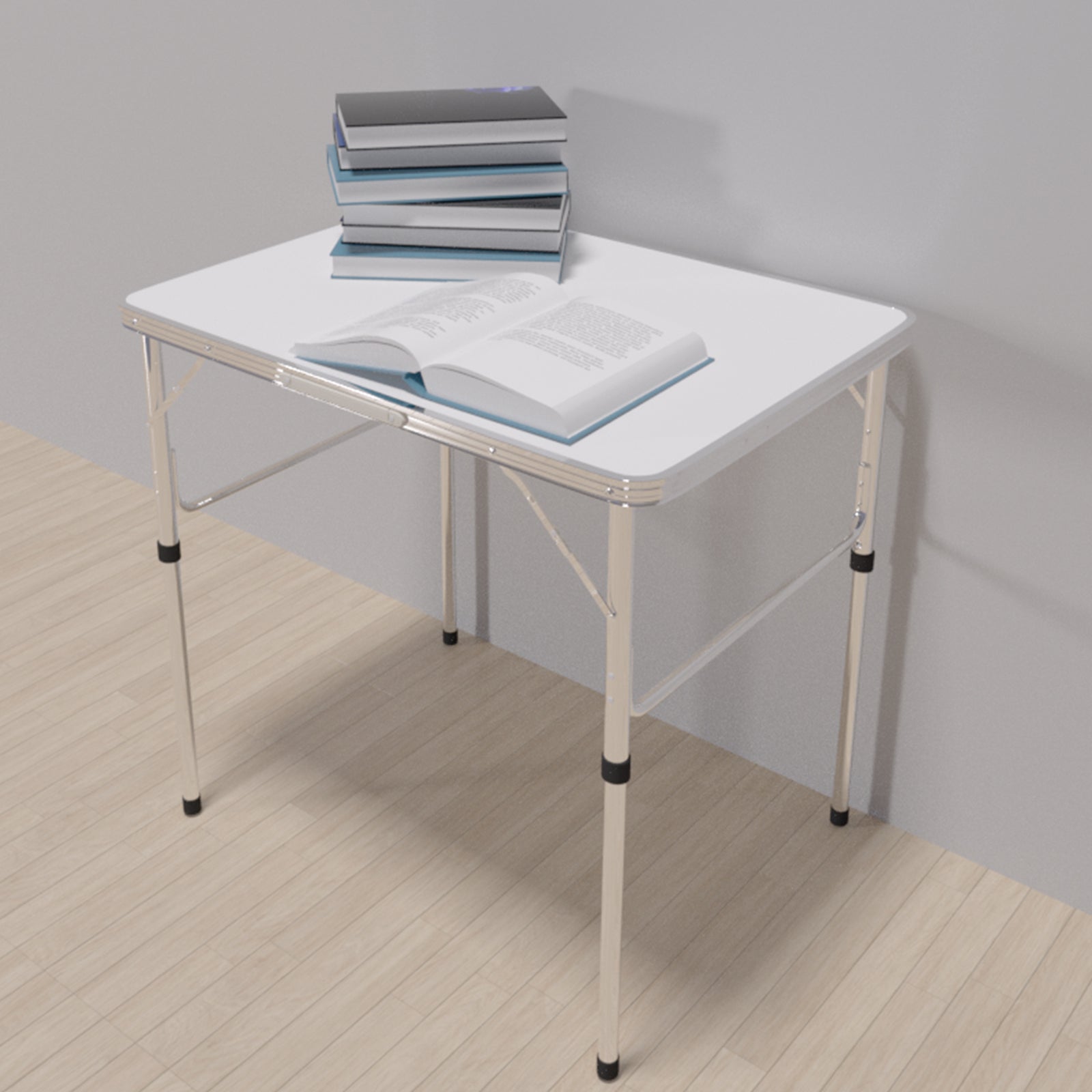 Adjustable Height Folding Table | Aluminium & MDF | 9 Size Options | Indoor & Outdoor