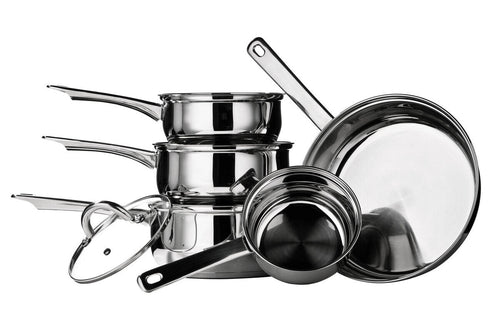5 Piece Stainless Steel Pan Set