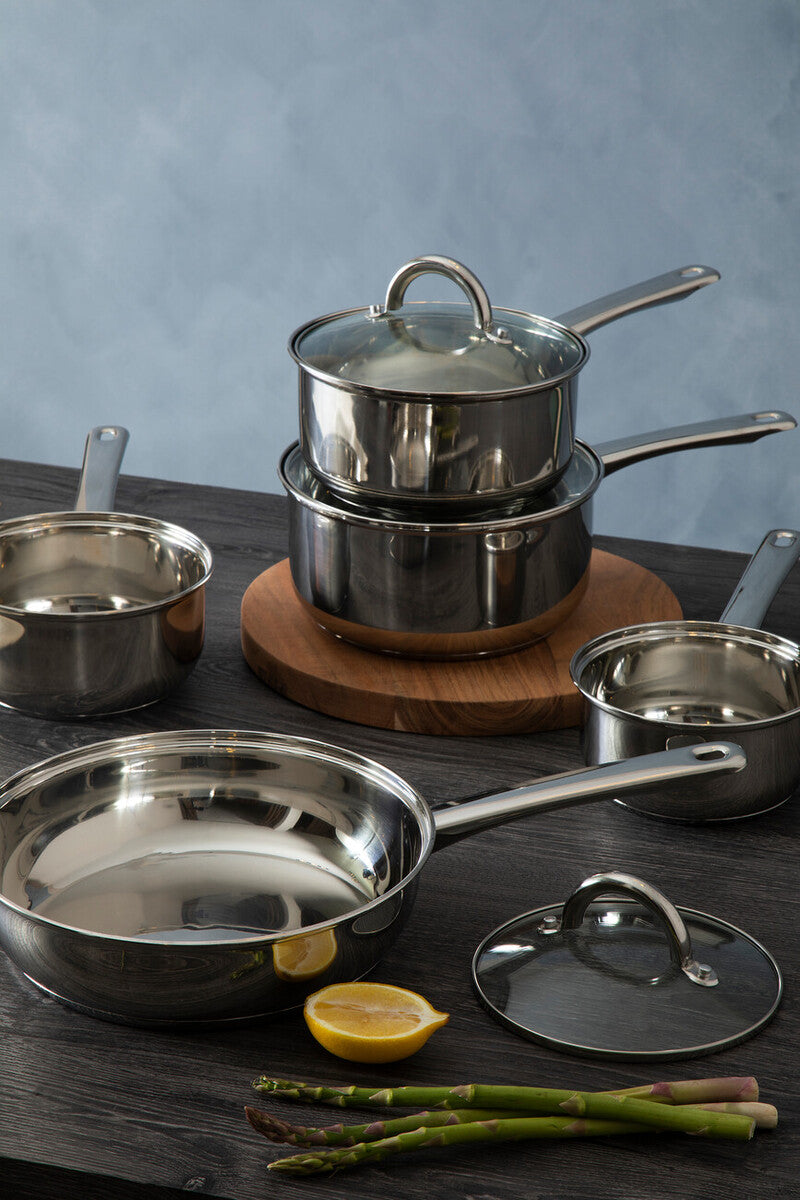 5 Piece Stainless Steel Pan Set